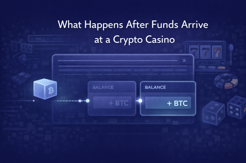 What Happens After Funds Arrive at a Crypto Casino